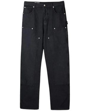 GARMENT WORKSHOP Straight Trousers - Zwart