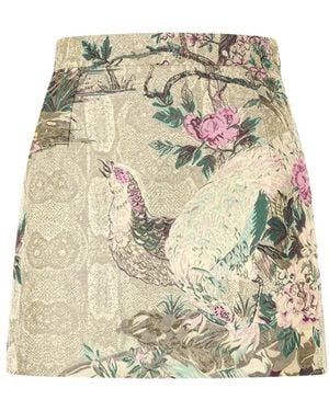 Roberto Cavalli Short Skirts - Metallic