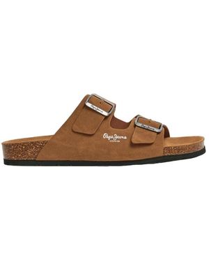 Pepe Jeans Sliders - Marrone