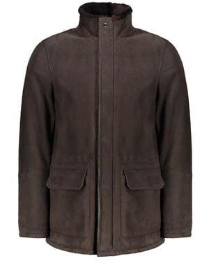 Moorer Leather Jackets - Brown
