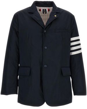 Thom Browne Gewatteerde Overjas - Blauw