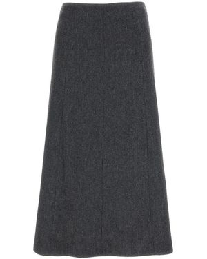 Thelatest Midi Rok - Grijs
