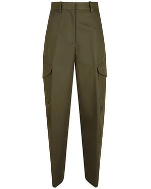 Givenchy Broek Met Hoge Taille En Cargozakken - Groen