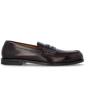DSquared² Lederloafer - Schwarz