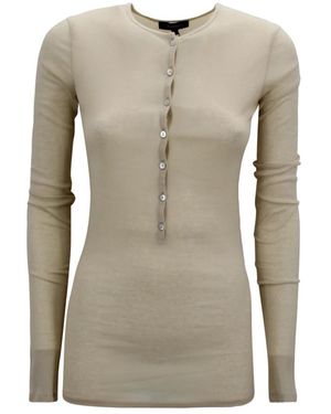 Soeur Long Sleeve Tops - Gris