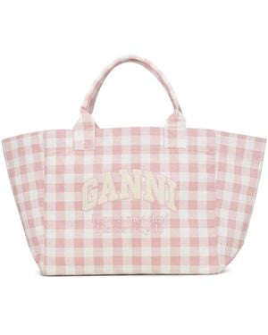 Ganni Tote Bags - Pink