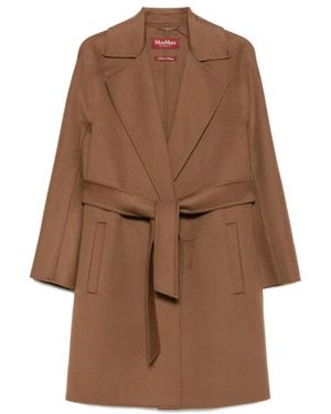 Max Mara Belted Coats - Marrón