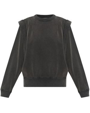 Isabel Marant Hoodies & Sweatvesten ,Grijs ,Katoen Soldy Sweatshirt