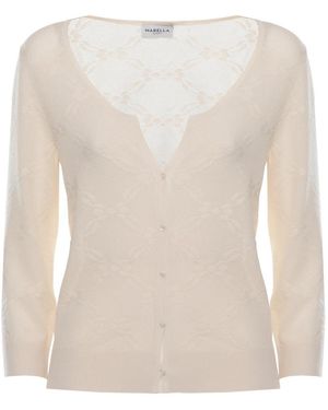 Marella Geborduurd Vest Met Bloemenprint - Wit