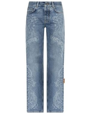Off-White c/o Virgil Abloh Straight Jeans - Azul