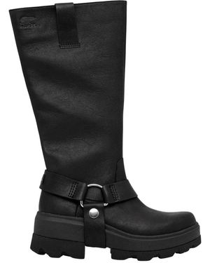 Sorel Schoenen ,Zwart ,Leer Joan Frwd Tall