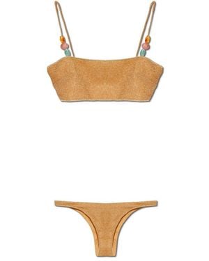 Oséree Badmode ,Geel ,Swimwear - Wit