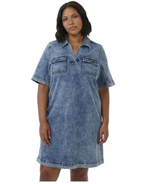 Kaffe Short Dresses - Blauw