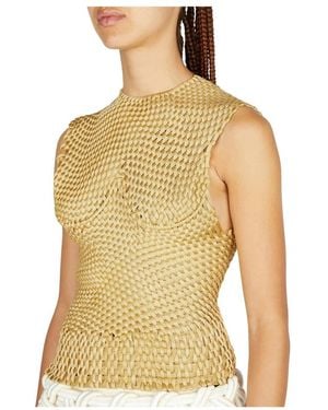 Isa Boulder Sleeveless Tops - Jaune