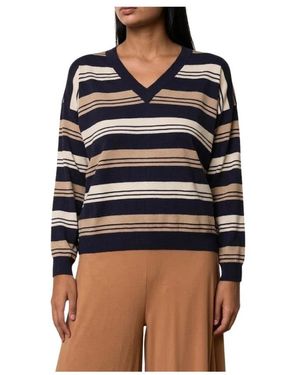 Kaos Truien & Vesten ,Blauw ,V-Neck Truien