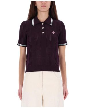 CASABLANCA Polo Shirts - Blue