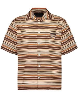 Prada Short Sleeve Shirts - Braun