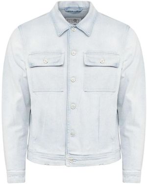 MM6 by Maison Margiela Denim Jackets - Blue