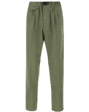 White Sand Slim-Fit Pants - Green