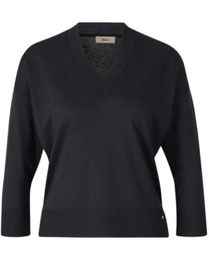 Herno V-Neck Knitwear - Blue