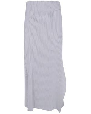 Issey Miyake Rokken ,Grijs ,Plissé On Plissé Lange Rok