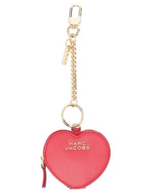 Marc Jacobs Accessoires ,Rood ,Leer Heart Pouch - Roze
