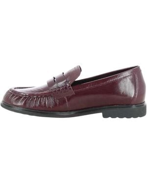 Gabor Schoenen ,Rood ,Leer Loafer - Paars