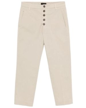 Dondup Cropped Trousers - Natural