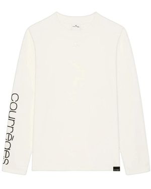 Courreges Long Sleeve T-Shirts - White
