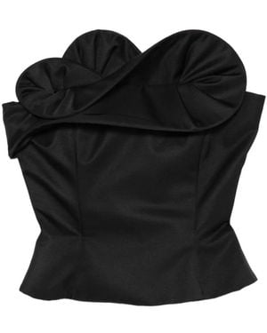 Magda Butrym Petal Strapless Corset - Black