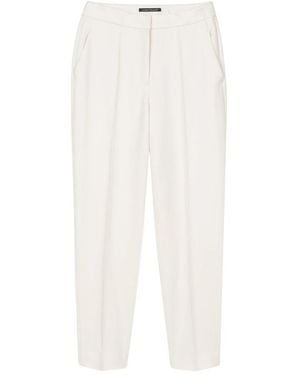 Luisa Cerano Tapered Trousers - White