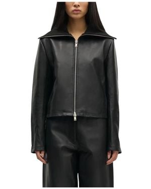 Samsøe & Samsøe Leather Jackets - Black