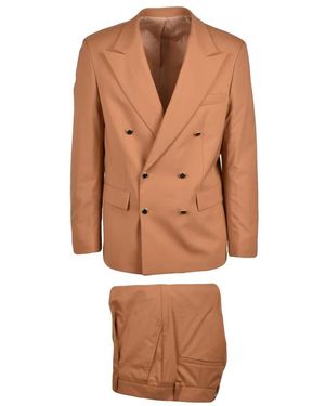 MARSĒM Double Breasted Suits - Marrón