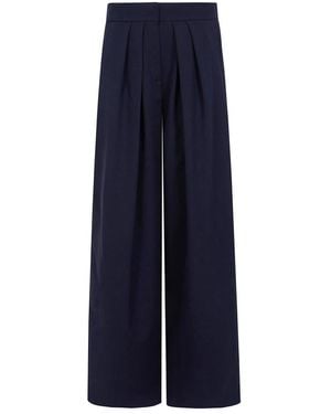 Balmain Wide Trousers - Azul