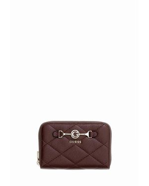 Guess Accessoires ,Bruin ,Polyester Frances Medium Wallet