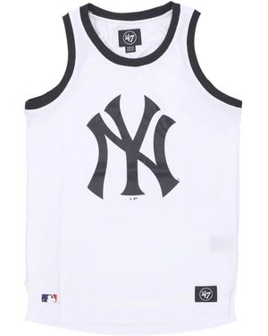 '47 Fitness ,Wit ,Polyester Imprint Mesh Tank
