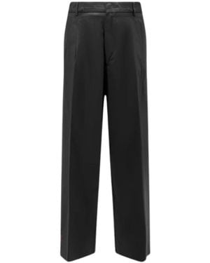 Amaranto Wide Trousers - Negro