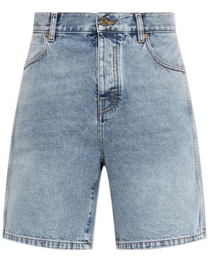 Balmain Denim Shorts - Blu