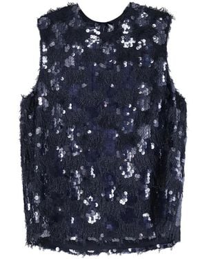 Semicouture Sleeveless Tops - Blue