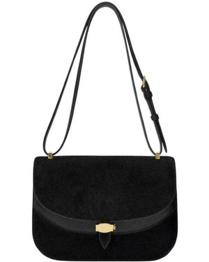 Veronica Beard Dash Satteltasche - Schwarz