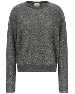 Nude Round-Neck Knitwear - Gris