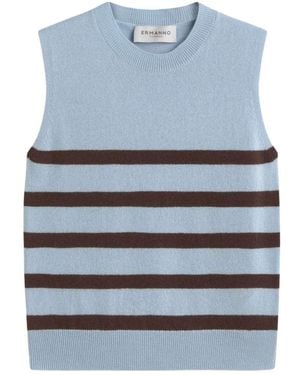 Ermanno Scervino Round-Neck Knitwear - Blue