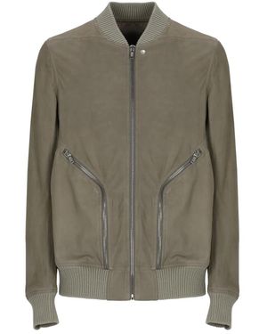 Rick Owens Leren Bomberjack - Groen
