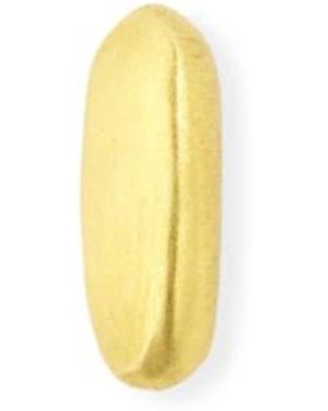 Cortana Alkaid, Schmaler Ovaler Goldener Ohrring - Mettallic