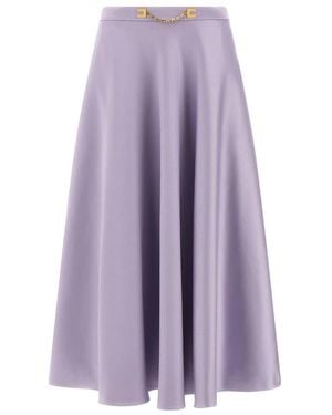 Elisabetta Franchi Midi Skirts - Purple