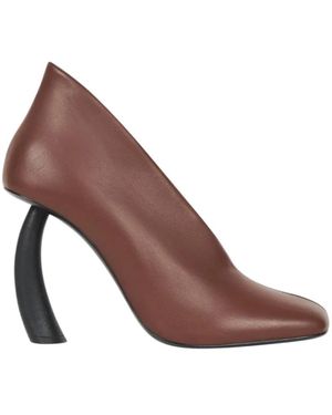 A.W.A.K.E. MODE Lauren Leder Pumps - Braun