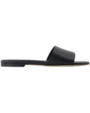Aeyde Schoenen ,Zwart ,Leer Anna Slides