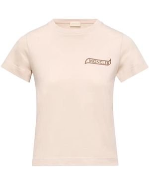Moncler T-Shirts - Natural