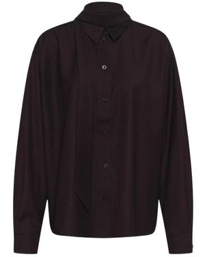 Gestuz Overhemden ,Paars ,Shirts - Zwart
