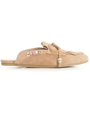 Stuart Weitzman Majorca Tinsley Mules - Naturel